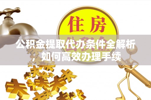 管城公积金提取代办条件全解析，如何高效办理手续