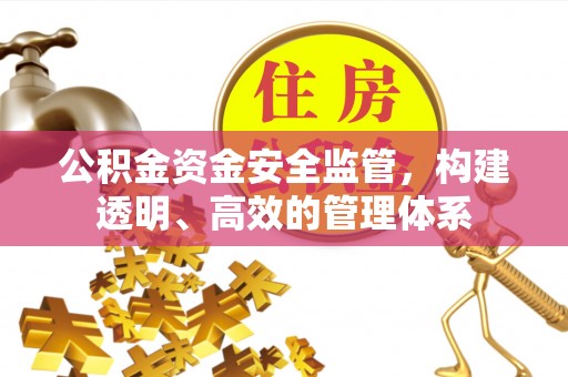 管城公积金资金安全监管，构建透明、高效的管理体系