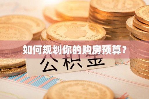 管城如何规划你的购房预算？